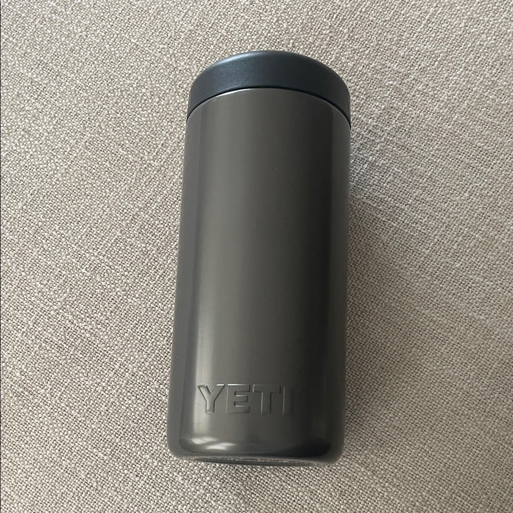 YETI Charcoal Colster Slim Can Koozie